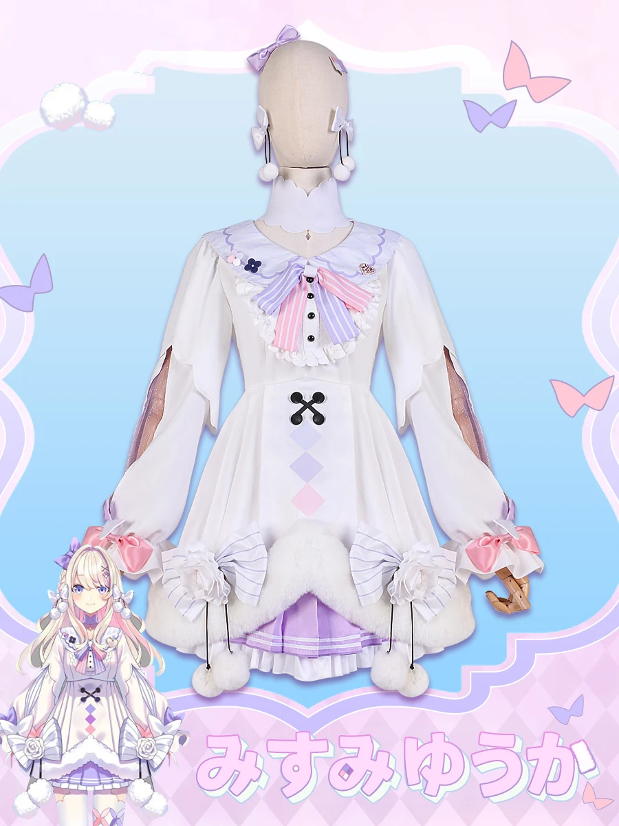 

Костюм для косплея COSMART Vtuber SanYuYouXiang, искусственное платье, наряд для Хэллоуина для женщин, новинка