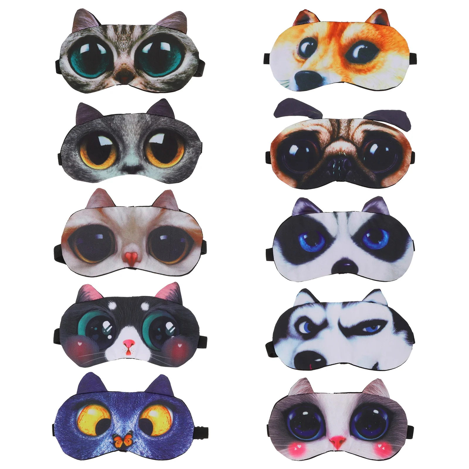 

10 шт., Необычные маски для сна