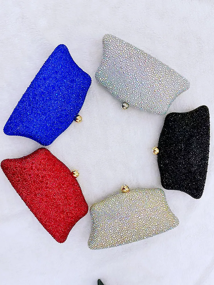 DGPEAFOWL Свадебные металлические клатчи вечерние коктейльные Стразы кошелек и