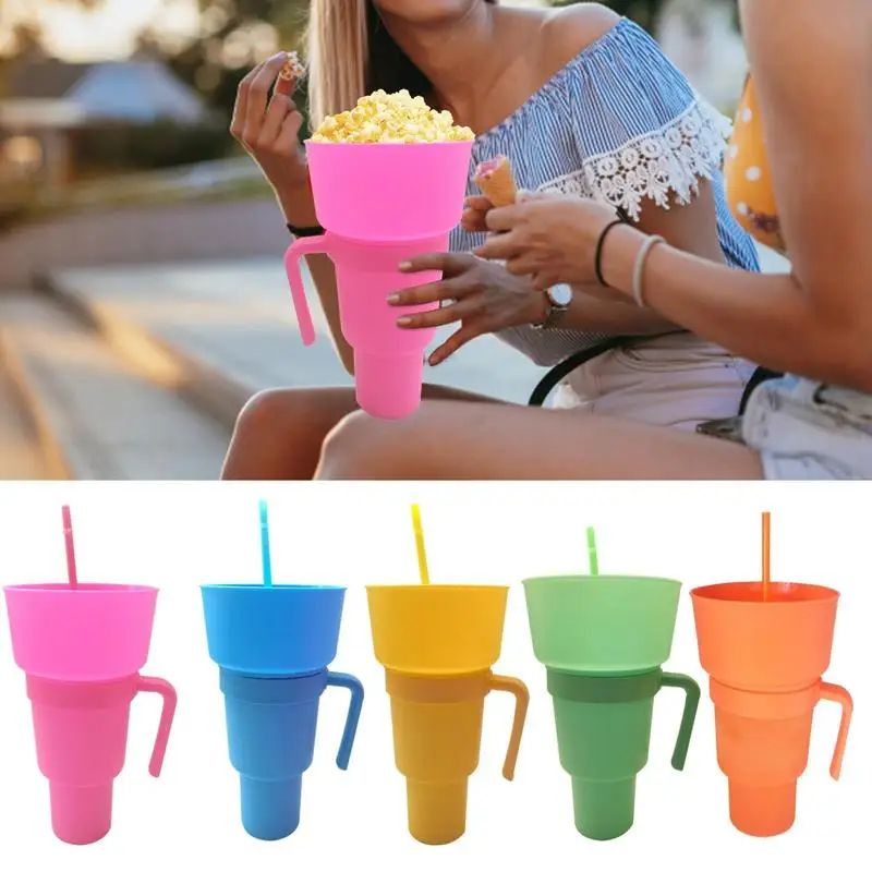

Snack Cup Portable And Lightweight Snack Cup Reusable Practical Stadium Cup Easy To Use For Home Park Theatre Travelling