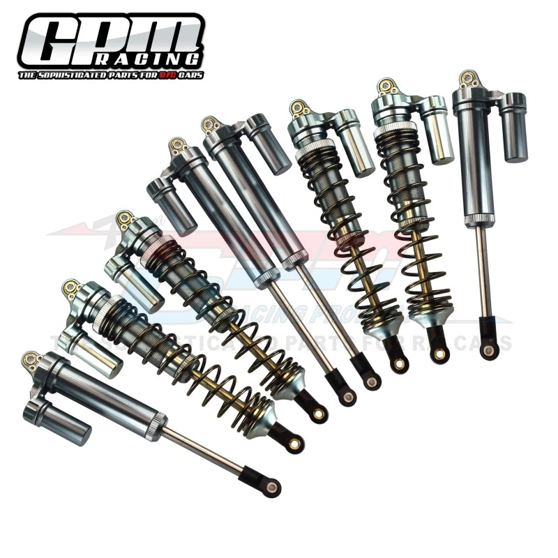 Алюминиевые амортизаторы GPM 6061-T6 спереди и сзади L-образной формы для TRAXXAS UDR 1/7