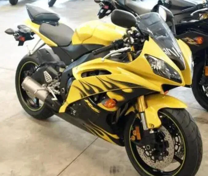 

Style New ABS Motorcycle Fairings Kit Fit For YAMAHA YZF- R6 2006 2007 06 07 Bodywork Set Black Yellow