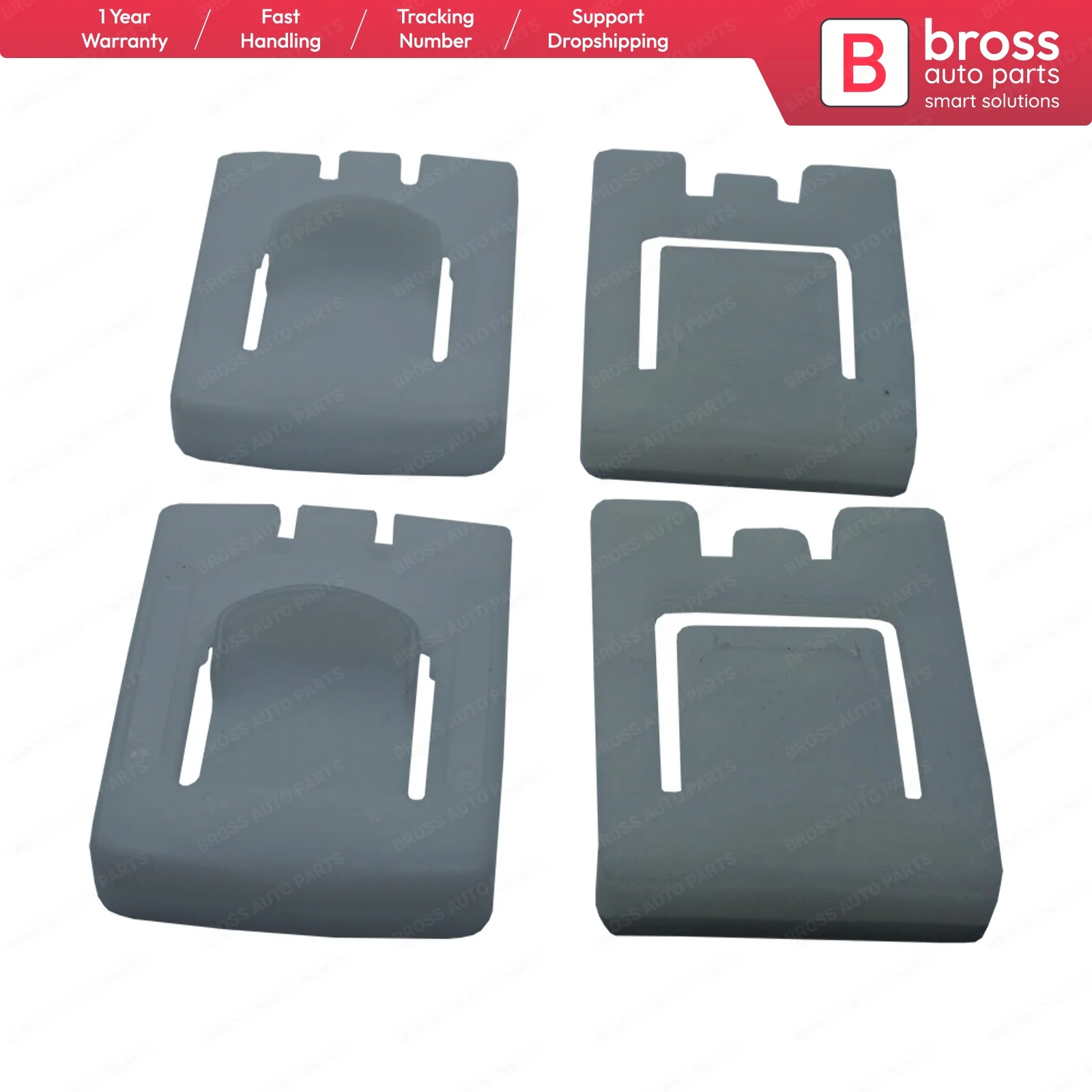 

BCF2659 4 Pieces Front Seat Rail Runner Guide Clips for VW 191881213 Made in Turey