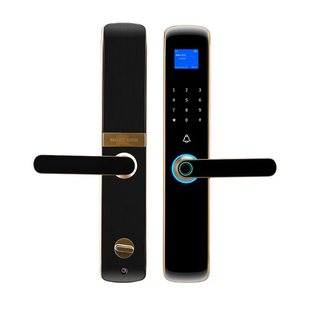 Automatic smart lock password fingerprint lock anti-theft door wooden door electronic lock enlarge