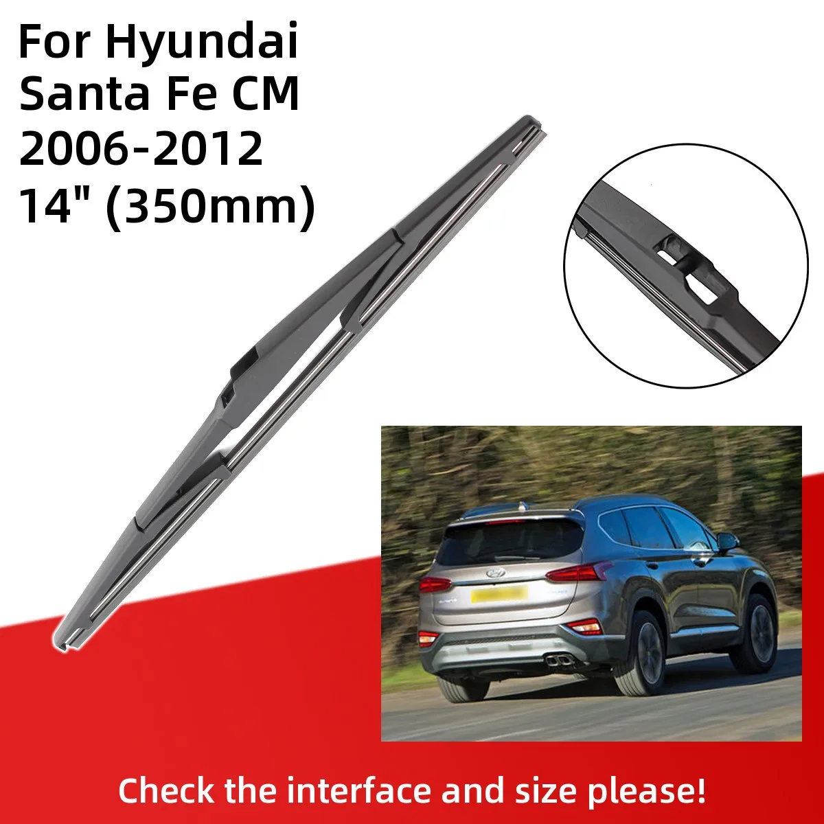 Щетки стеклоочистителя для Hyundai Santa Fe см 2006-2012 передние и задние щетки аксессуары J