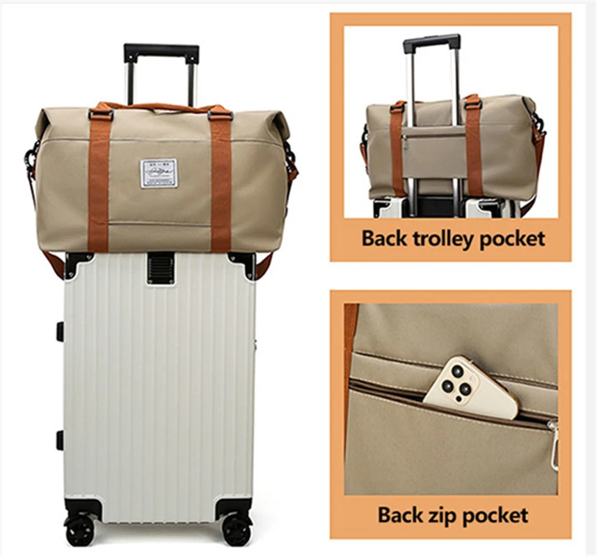 Men Women Travel Bag Large Capacity Bags For Sports Gym Overnight Luggage Weekend Voyage Fashion Shoulder Duffle Travel Totes