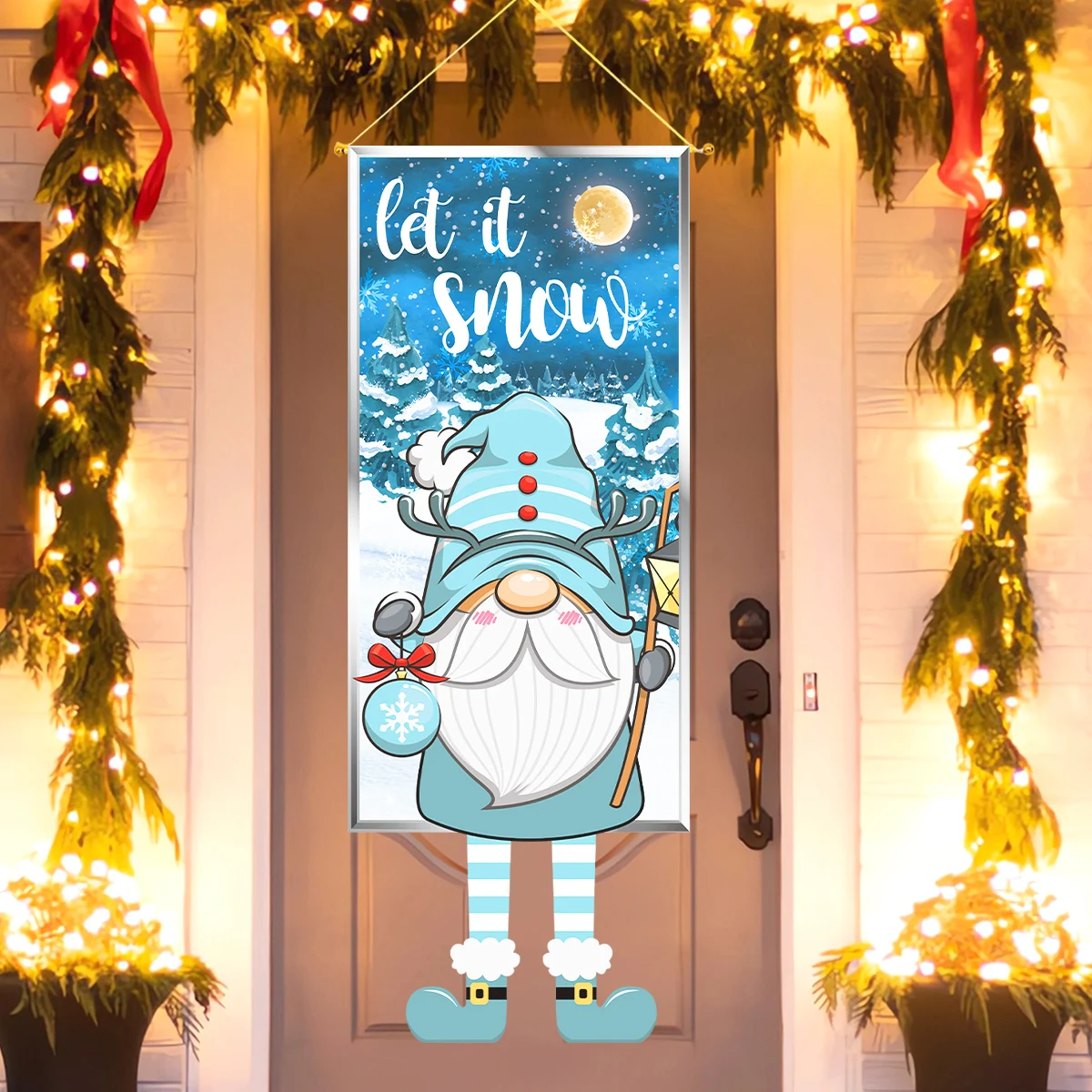 Рождественская безликая кукла подвесной флаг Navidad Natal Noel кулон веселые