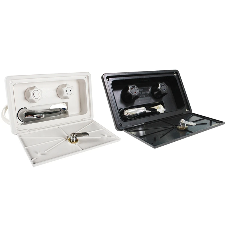 

RV Exterior Shower Box Kit with Lock Boat Marine Camper Motorhome Caravan for RV Boat