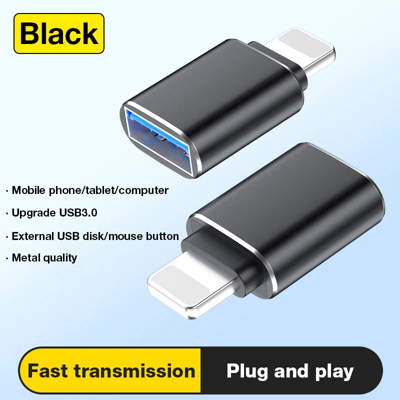 

Подходит для OTG-адаптера USB 2/1, звуковая карта, клавиатура, мышь, микрофон, USB-адаптер для iPhone 7/6/5/4/3/