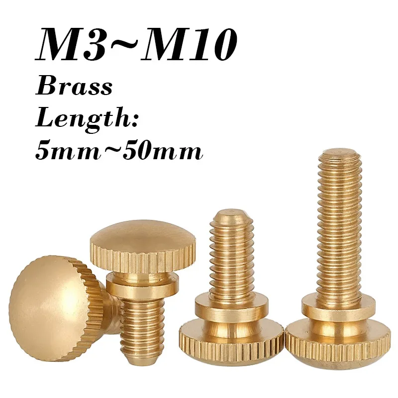 

Латунные винты с накатанной головкой M3-M10