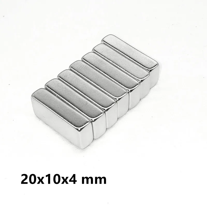 

5~100pcs 20x10x4 mm Strong Quadrate Neodymium Magnet 20mm*10mm NdFeB Magnetic 20x10x4mm Rare Earth Magnets 20*10*4 mm N35