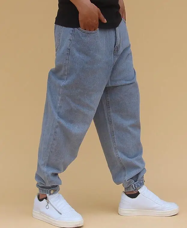 Men's Harlan Jeans Street Loose Jeans  Male Skateboard Pants Drawstring Pants