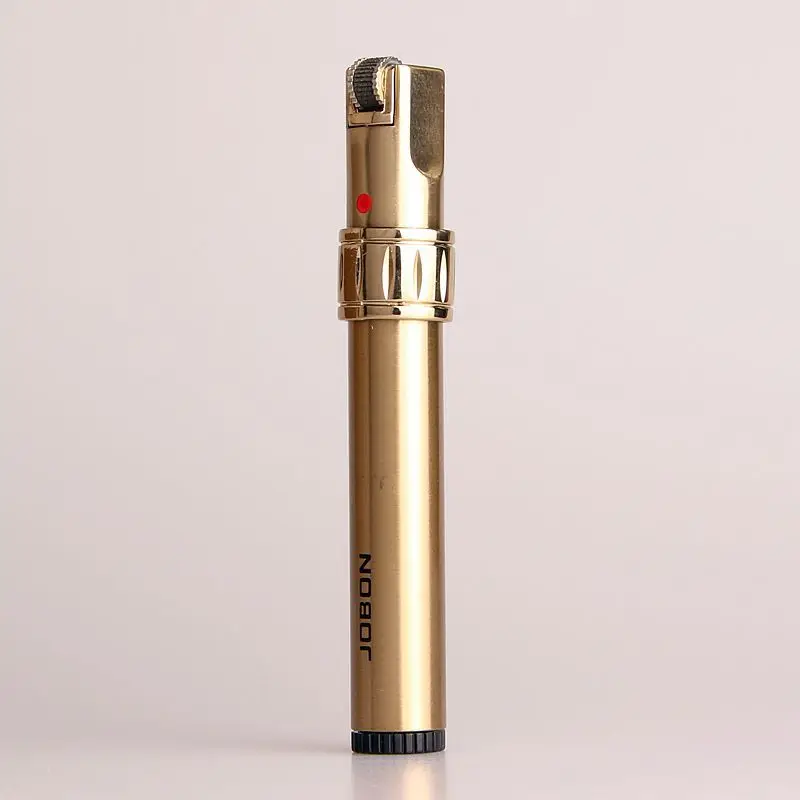 

Creative Cylindrical Butane Gas Lighter Cigar Lighter Portable Metal Inflatable Lighter Smoking Accessori Garget for Men