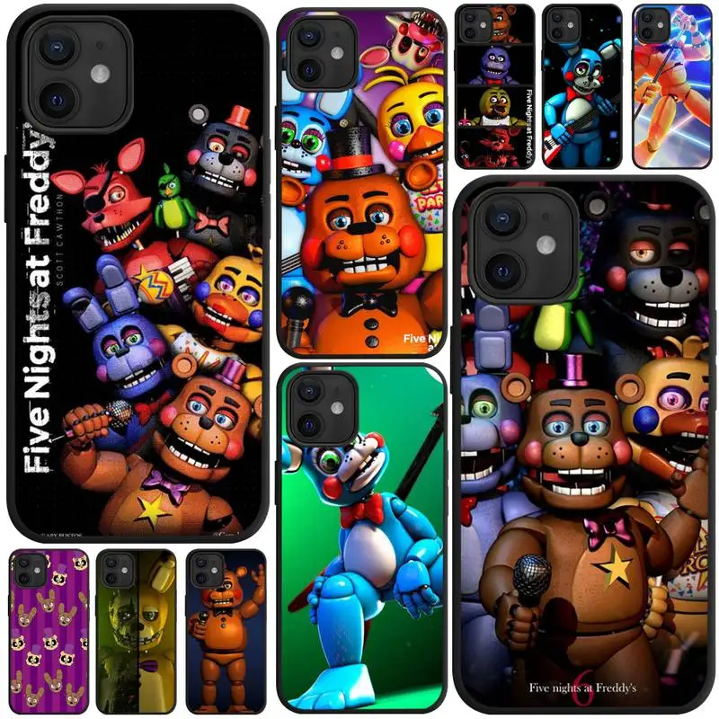 

Funny Fnaf Animatronics F-Five-Nights Dog Cover Phone Case For Apple IPhone 13 12 11 Pro XS MAX XR 8 7 6 6S Plus X Cover