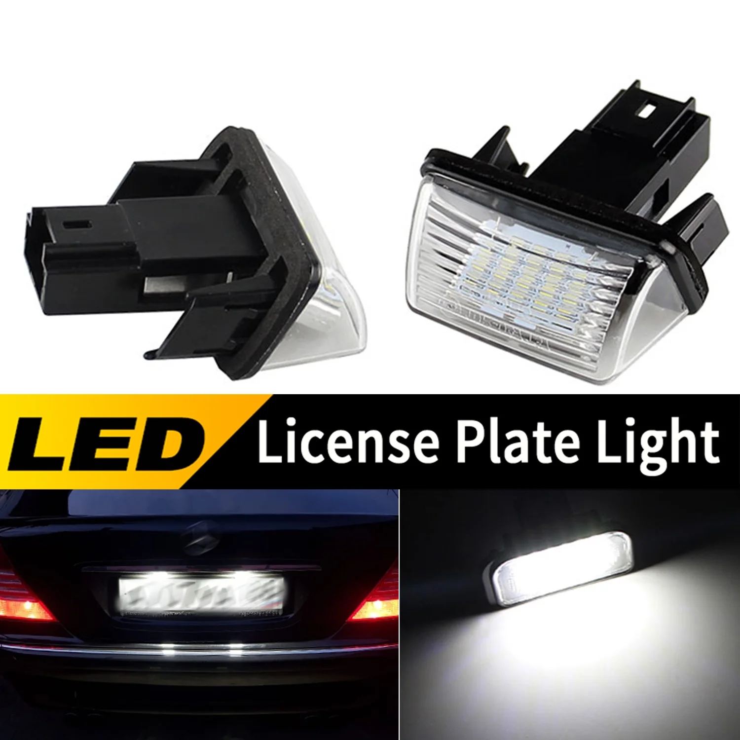 2 шт. детали для номерного знака Mercedes Benz C-class W203 R230 W209 C209 A209 SL CLK Class