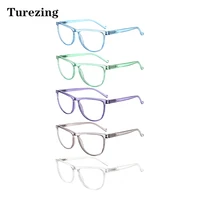 turezing 5 pack simple style reading glasses spring hinged oval frame men and women hd goggles1 02 03 04 05 06 0