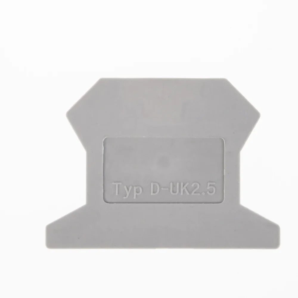 

10 шт. торцевая крышка D-UK 2,5 W.DE для клеммной колодки UK-2,5B
