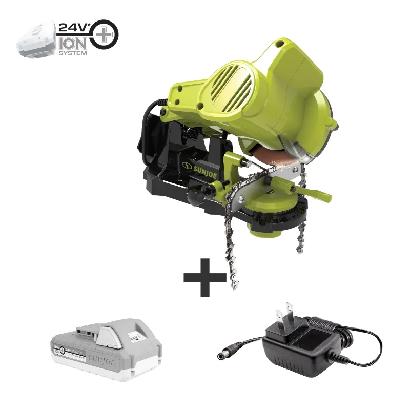 24V-CSSHRP-LTE 24-Volt iON+ Cordless Mountable Chain Saw Sharpener Kit, W/ 2.0-Ah Battery and Charger