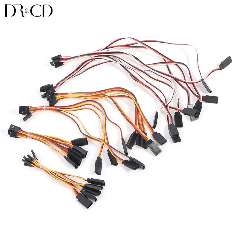 

5pcs/set 10/20/30/60cm Servo Extension Lead Wire Cable For RC RC Helicopter JR Servo Extension Cable FUTABA Extension Cable