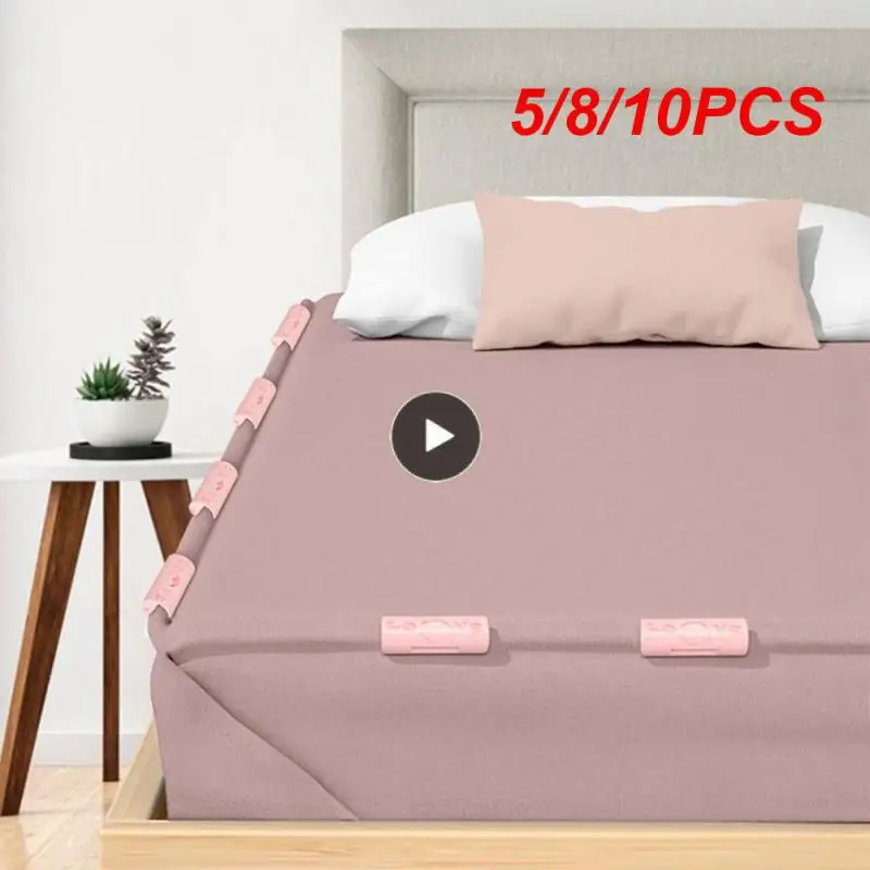 

5/8/10PCS /set Bed Sheet Holder Non Slip Plastic Quilt Clamp Sheet Fixed Clips Multifunction Organizer Portable Gadgets