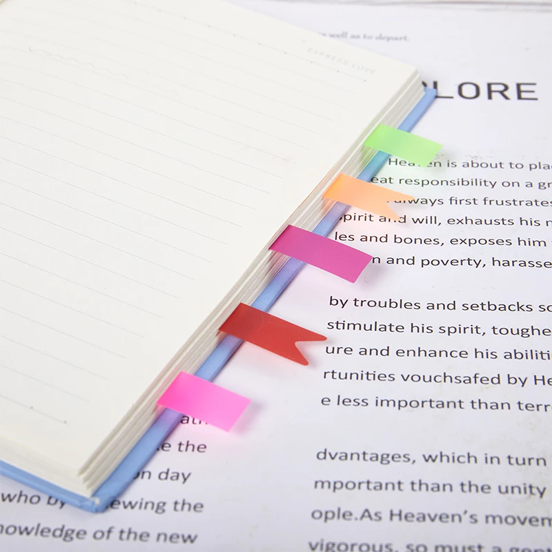 

Transparent Fluorescence Sticky Notes Memo Pad Bookmarks Banners Sticky Notes Sticker Index Marker School Office Statio
