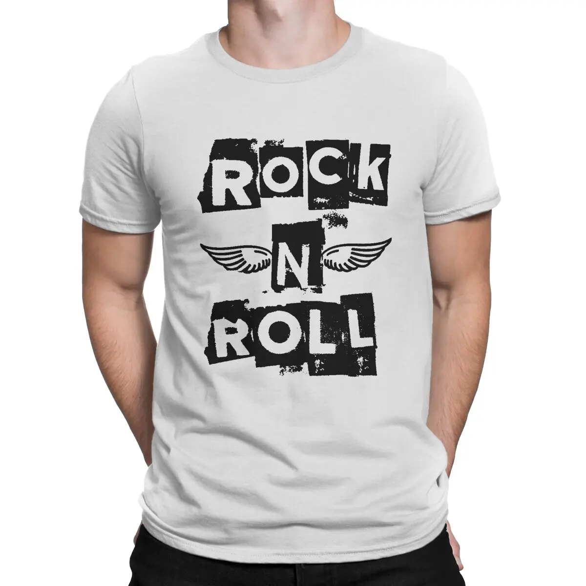 

Мужская Футболка Rock N Roll Music, Классическая Оригинальная футболка, новый тренд