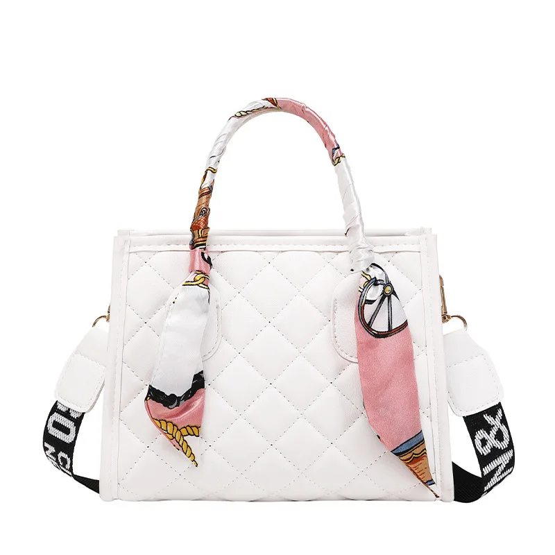 2023 New Fashion Small Square Bag Embroidered Lingge One Shoulder Crossbody Bag Shopping Travel Women's Handbag