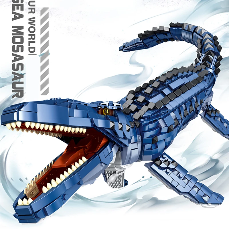 Dinosaur Toys Jurassic Park Indominus Rex World Building Blocks Mosasaurus Tyrannosaurus Bricks DIY Children Gifts |