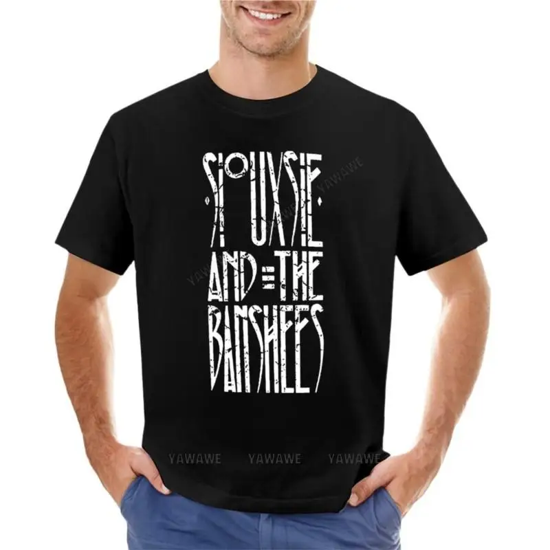 

men o-neck t-shirt cotton teeshirts Souuxsie & The Banshees Logo T-Shirt Short sleeve sports fan t-shirts mens t-shirts funny
