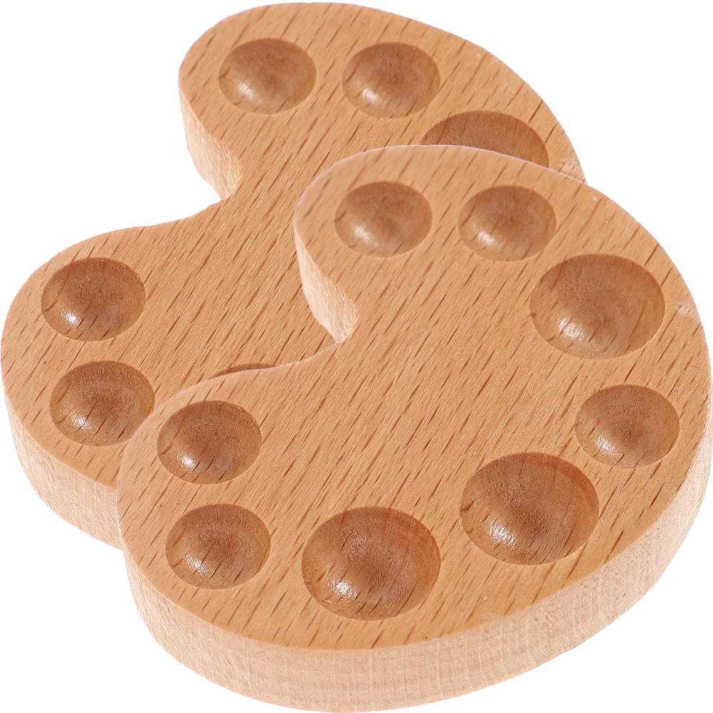 

2 шт., палитра деревянных красок, цветные блендеры, деревянные акварельные палитры, искусственная живопись