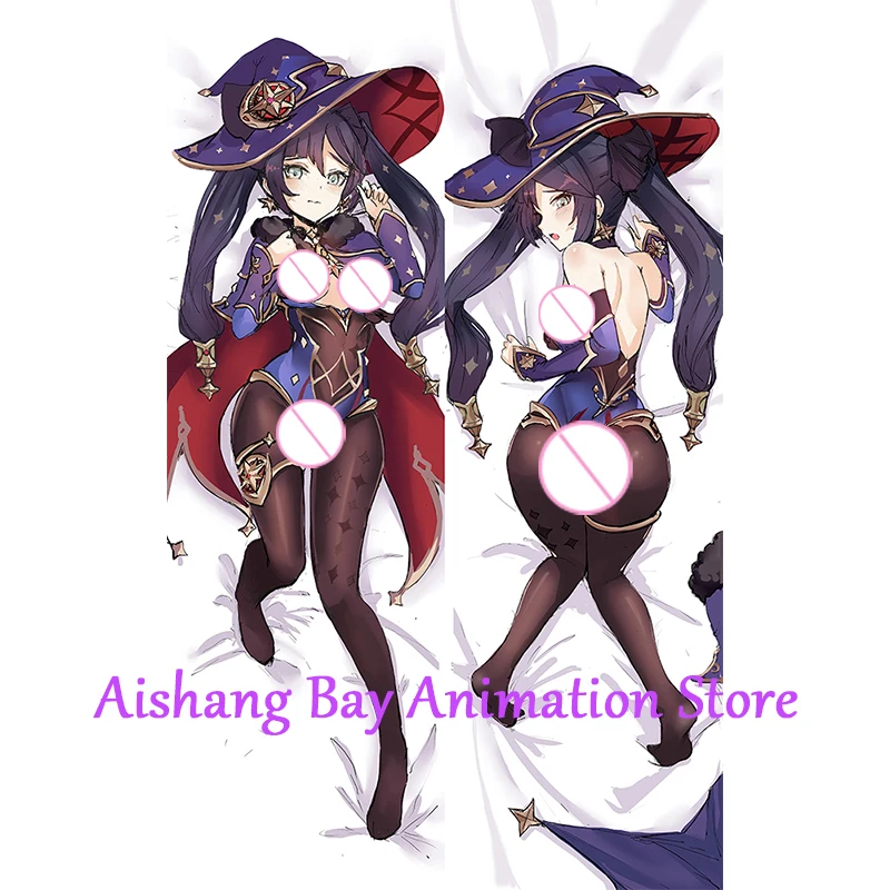 

Наволочка Dakimakura с аниме, двусторонняя декоративная подушка для тела с принтом Моны в натуральную величину