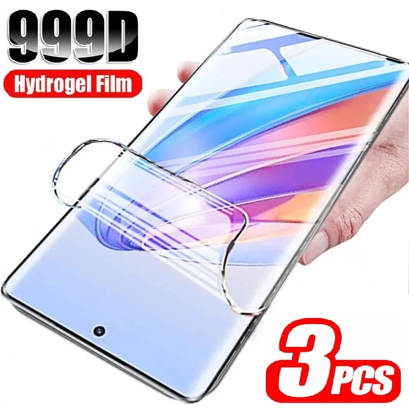 3 шт. Гидрогелевая пленка для Oppo A98 A97 A96 A95 A94 A78 A77s A77 A76 A74 A56s A58 A57e A57s A57 A54 A54s A53 4G 5G Защитная пленка для экрана