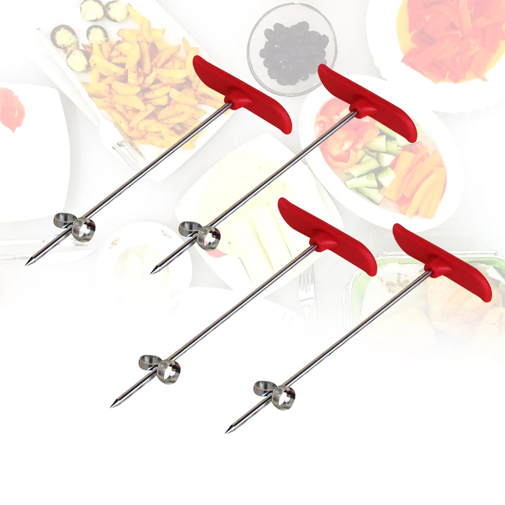 

4Pcs Stainless Steel Fruit Shape Spiral Coils Creative Modeling Cucumber Rotating Artistic Dish Cool Vegetable Carving