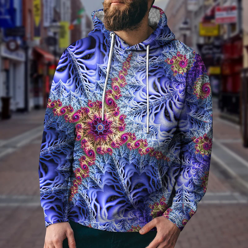 

2022 Autumn winter men's hoodie 3D visual effect lion king tiger wolf streetwear men's casual sweatshirt