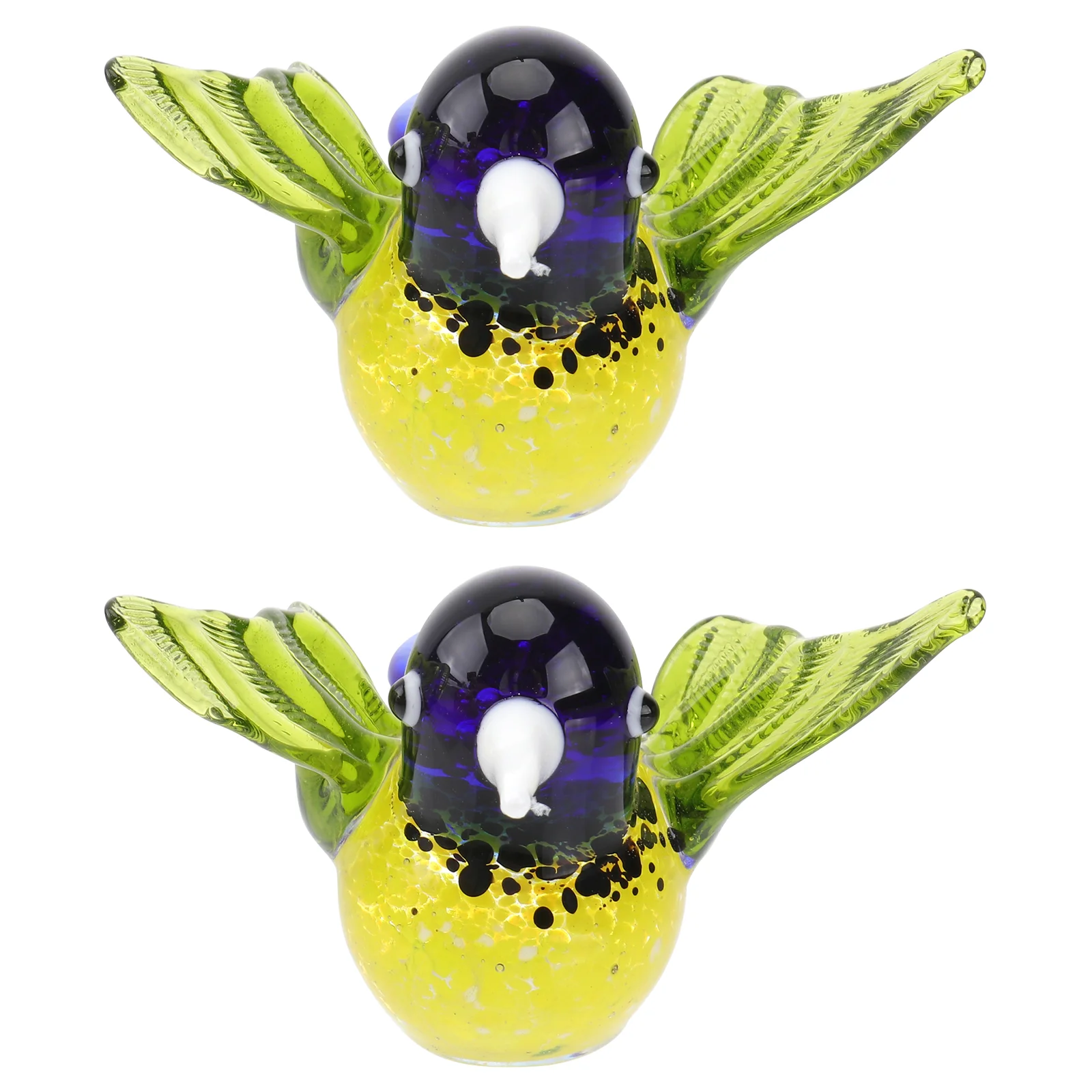 

Украшение для птиц из стекла, 2 шт., украшение для летающих Колибри, маленькое украшение для птиц