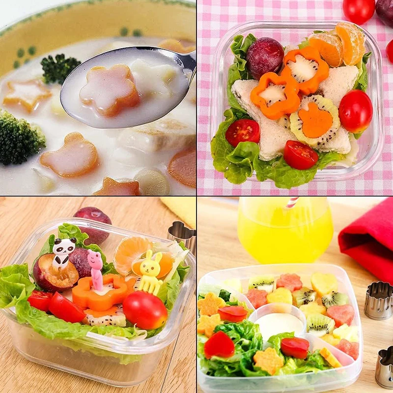 Экологичные миниатюрные вилки с тематикой животных брендовая пластиковая