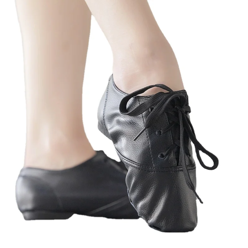 

Jazz Dance Shoes Ballroom Shoe PU Split Outsole Practice Competition Men Modern Dancing Shoe Dancesport