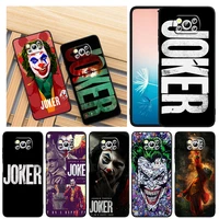 arthur movie joker clown for xiaomi civi mi poco x3 nfc f3 gt m4 m3 m2 x2 f2 pro c3 f1 5g black soft tpu capa phone case