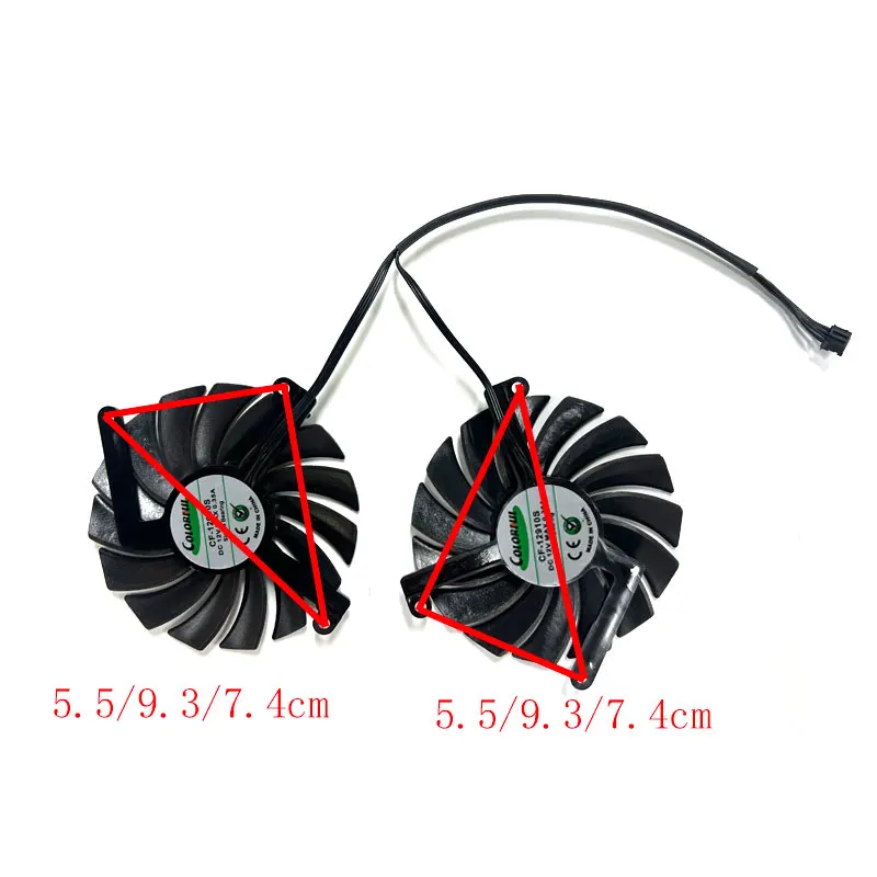 Новинка 85 мм для видеокарты INNO3D GeForce RTX 2060 12 Гб TWIN X2 OC запасной вентилятор