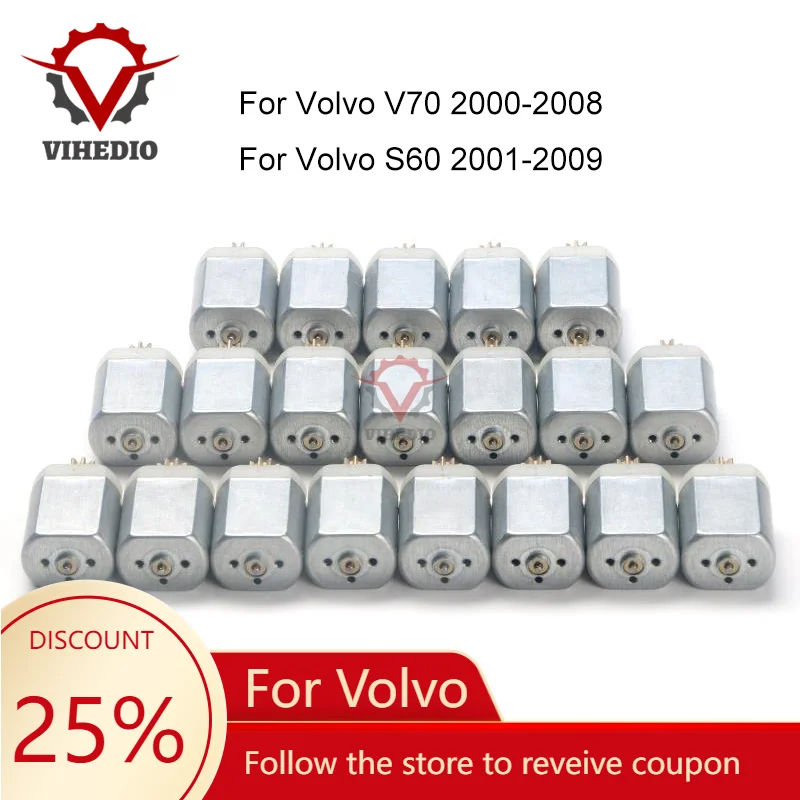 

20PCS For Volvo V70 S60 2001-2008 OEM Cap Door Fuel Filler Flap Open Lock Release Actuator Core Motor Tank Repair Power Engine