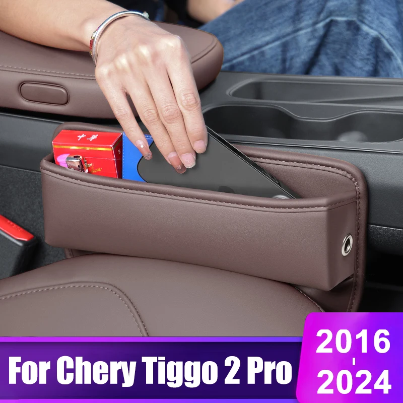 

For Chery Tiggo 2 3X Tiggo 2 pro 2016 2017 2018 2019 2020 2021 2022 2023 2024 Car Seat Slit Gap Pocket Storage Box Accessories