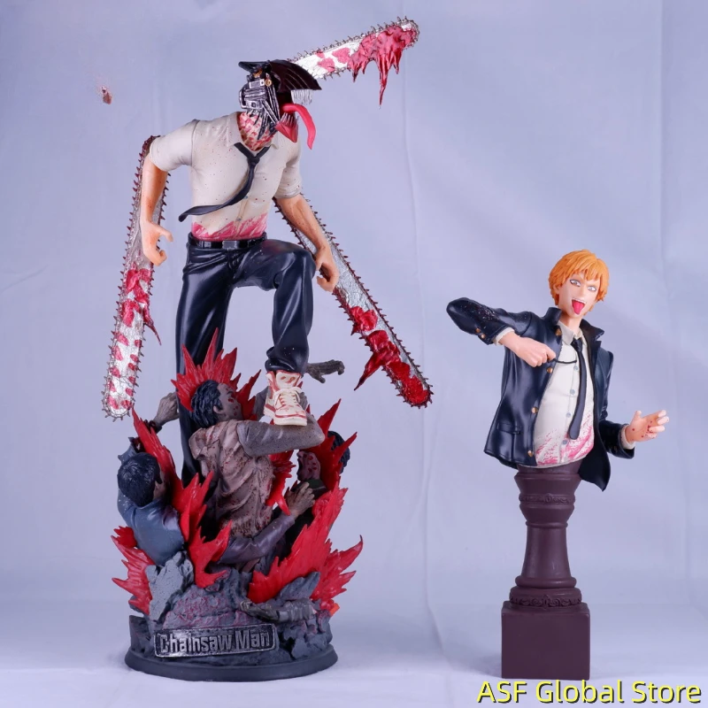 

Фигурка человека с цепной пилой 39 см, набор из 2 шт., фигурка героя Denji, аниме, сборка/сборка, готовые товары, игрушка для детей, подарок