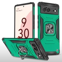 shockproof armor magnetic metal cover for google pixel 4a 5g 5 5a 6 pro 6a ring phone case