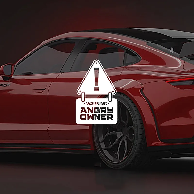 

Car Styling Stickers Warning Angry Owner Do Not Touch Auto Window Body Tail Decorative Decal Waterproof