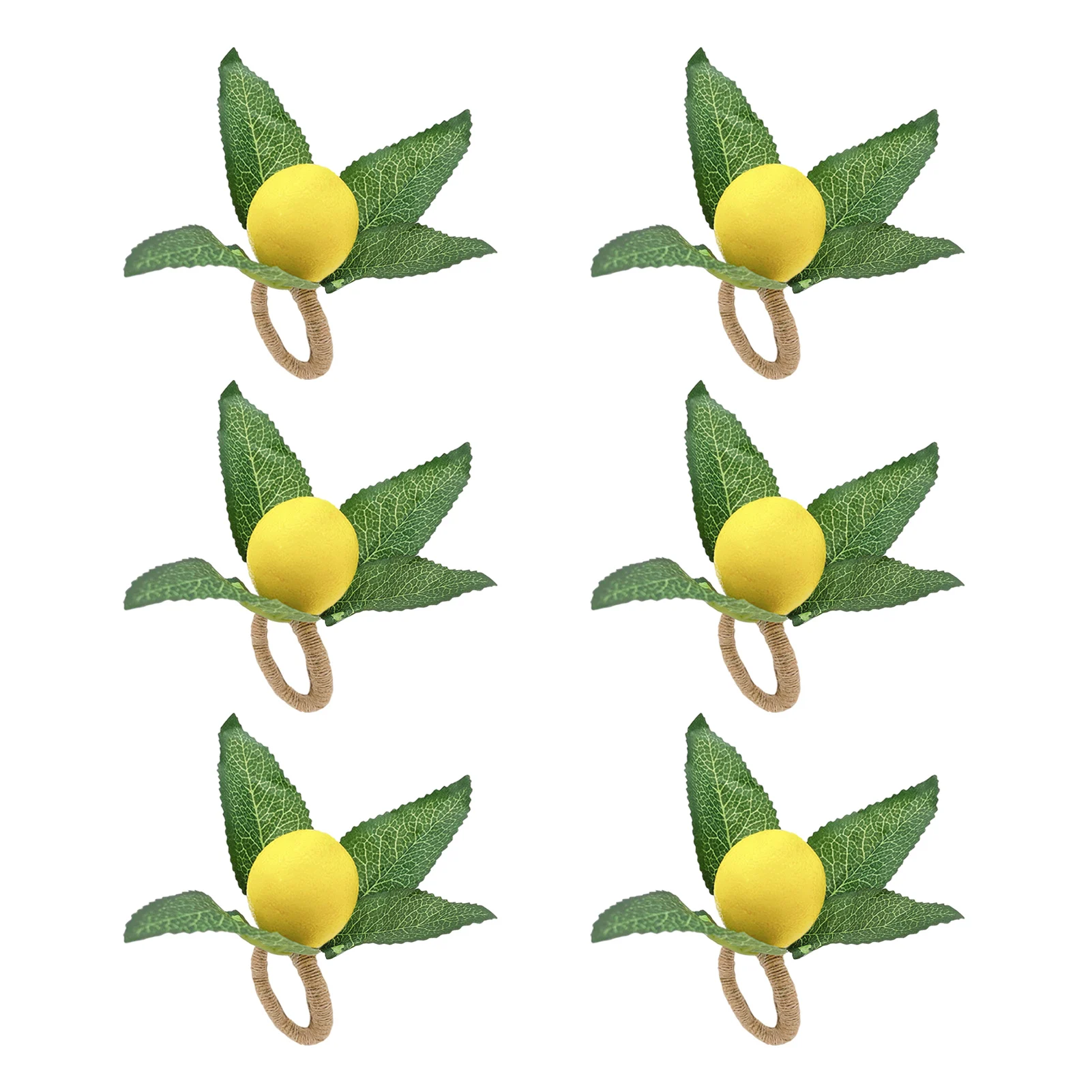 

Napkin Buckle Yellow Faux Lemon With Vine Napkin Ring Lemon Napkin Rings Lemon Vine Leaf Napkin Holders For Birthday Wedding
