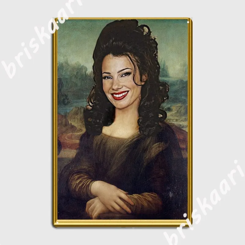 

Металлические Декоративные плакаты с надписью «няня Мона Лиза»