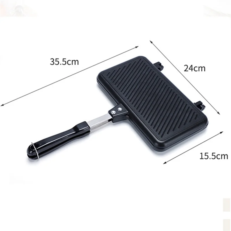 Газовая антипригарная сэндвич-машина для хлеба тостов завтрака блинов выпечки