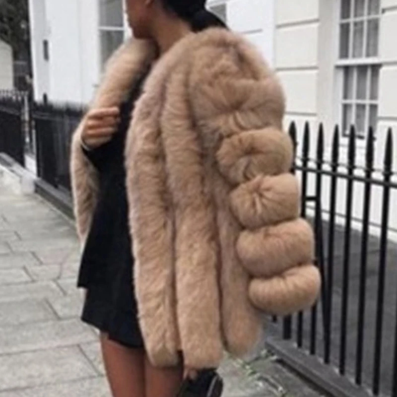 Women Coat Mink Coats Winter Top Fashion Fur Coat Elegant Thick Warm Outerwear Fake Fur Jacket Chaquetas Mujer 2022 L3