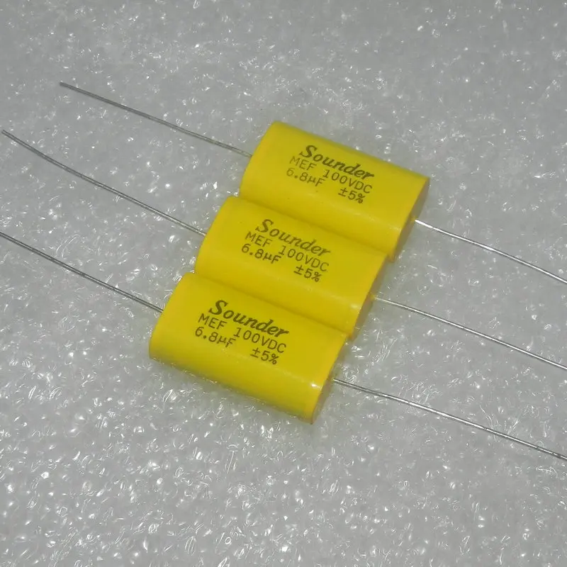 Sounde MEF 100v6.8UF 685j осевой разделительный пленочный конденсатор 1 шт. цена |