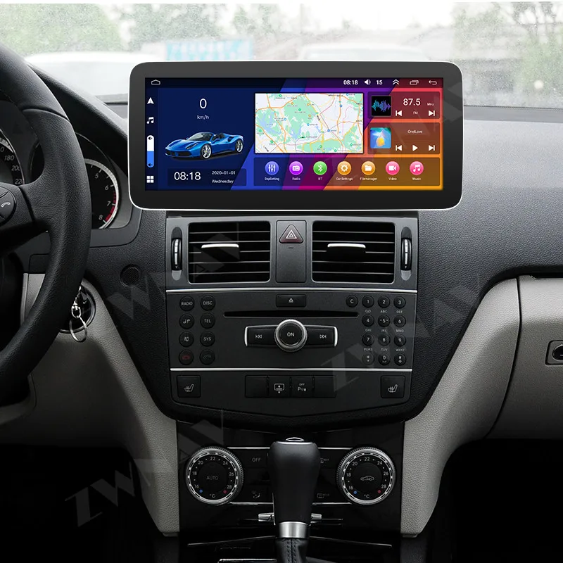 

Автомобильная магнитола для Benz W204 12,3-2007, Android 10, 2010 дюйма, стерео, мультимедийный плеер с GPS Навигатором, 4G, Wi-Fi, DSP, головное устройство Carplay